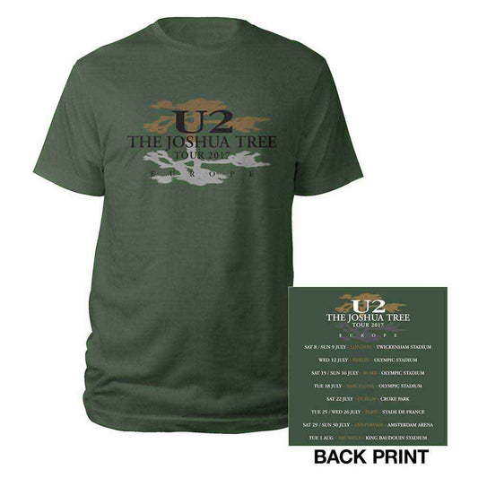 U2 | Joshua Tree Logo 2017 - T-Shirt Green