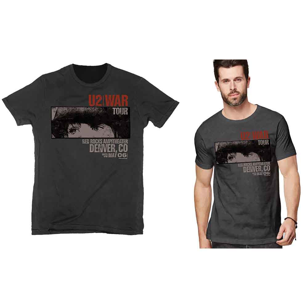 U2 | War Red Rocks - T-Shirt Black