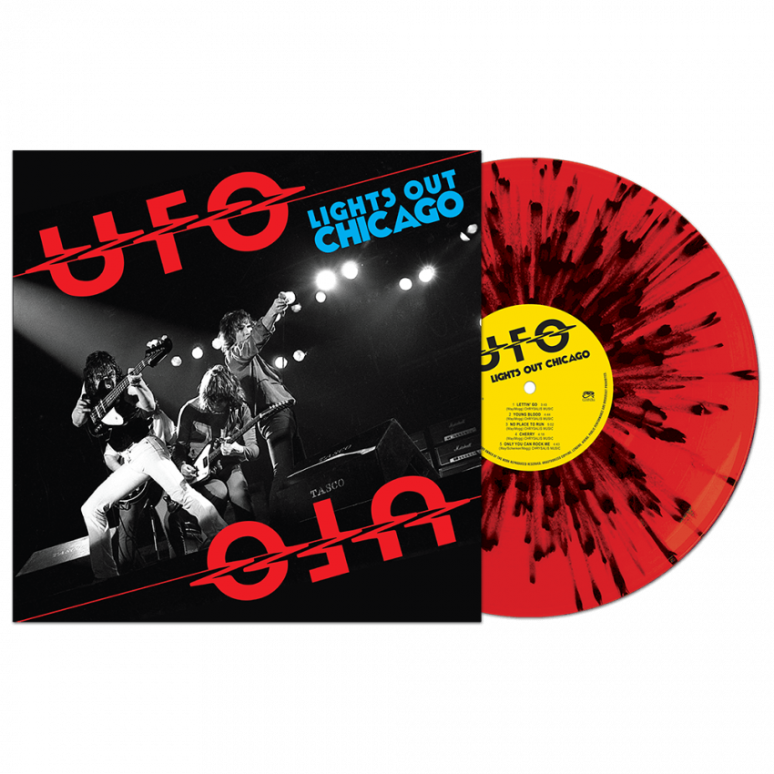 Ufo | Lights Out IN Chicago (Limited Edition,Colored Vinyl, Red & Black Splatter) - Vinyl
