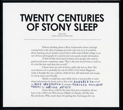 Va | Twenty Centuries Of Stony Sleep - CD