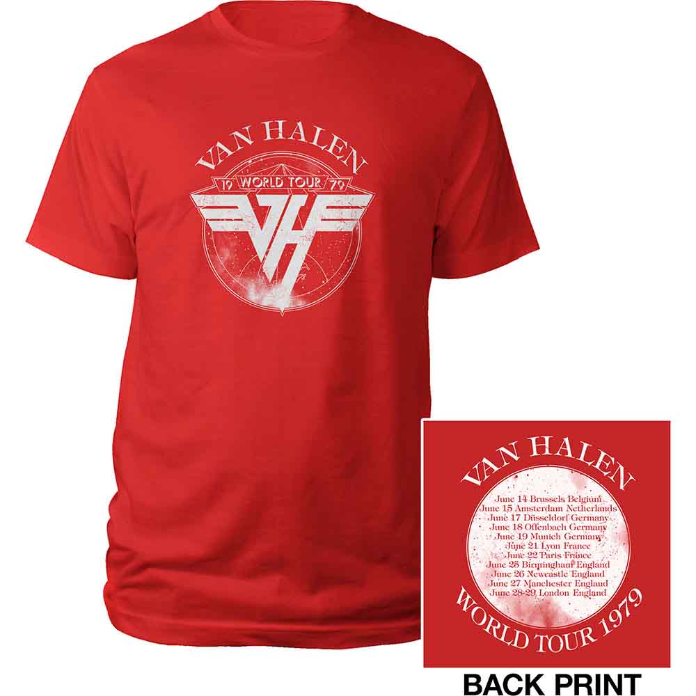 Van Halen | 1979 Tour - T-Shirt Red