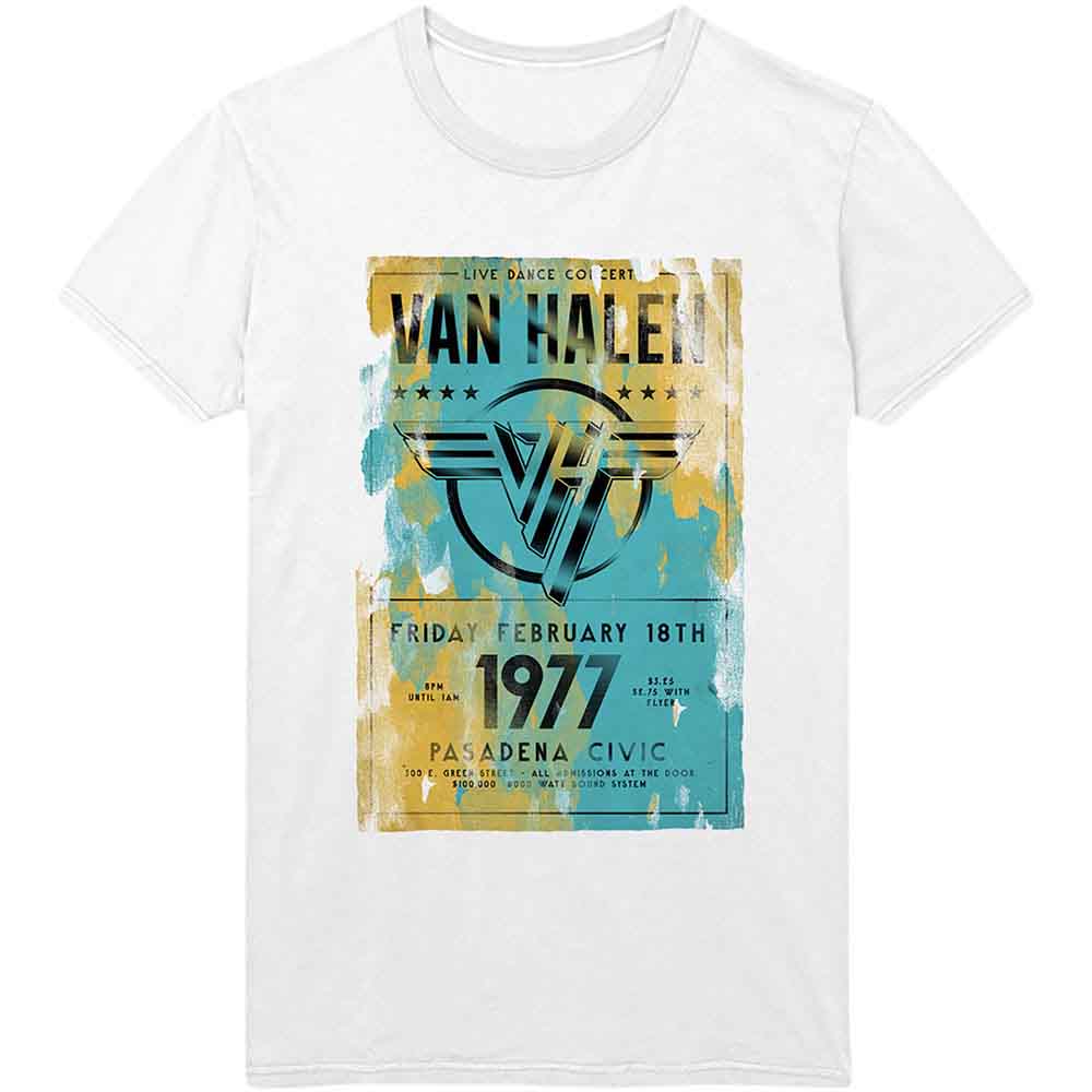Van Halen | Pasadena '77 - T-Shirt White