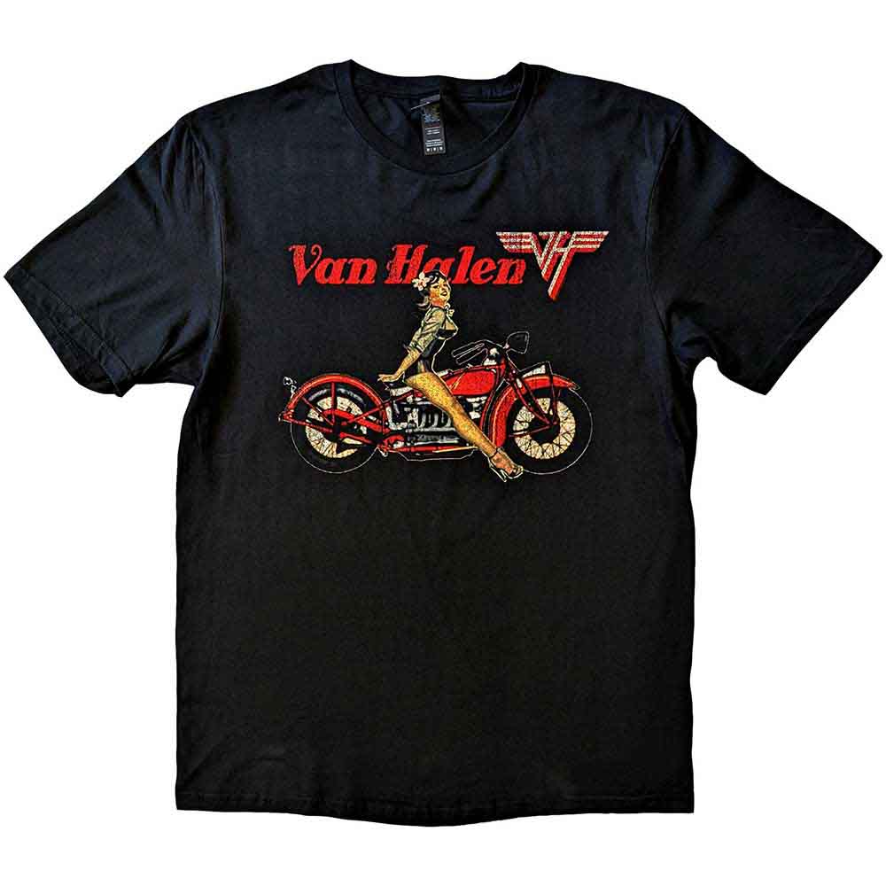 Van Halen | Pin-up Motorcycle - T-Shirt Black
