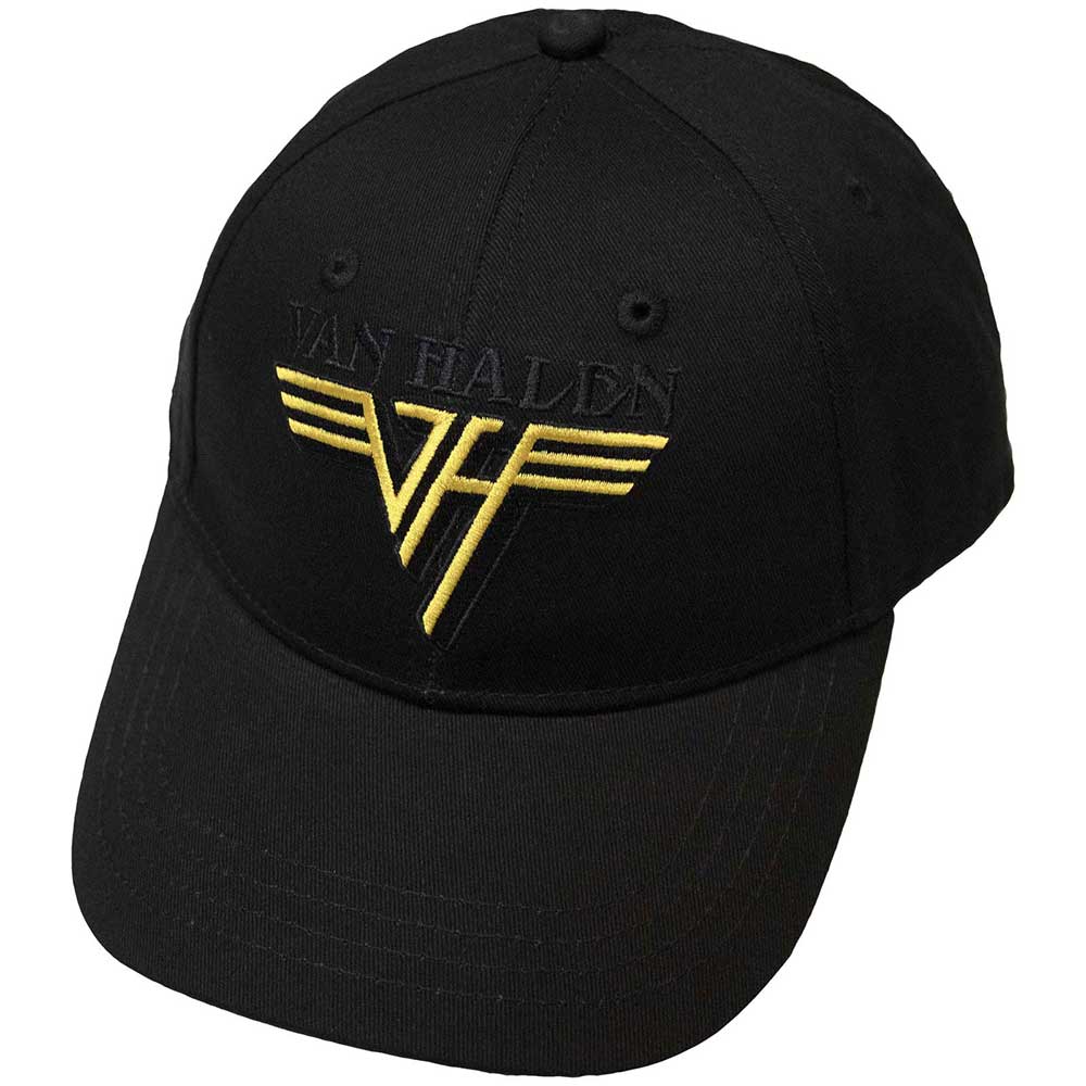 Van Halen | Text & Yellow Logo - Black