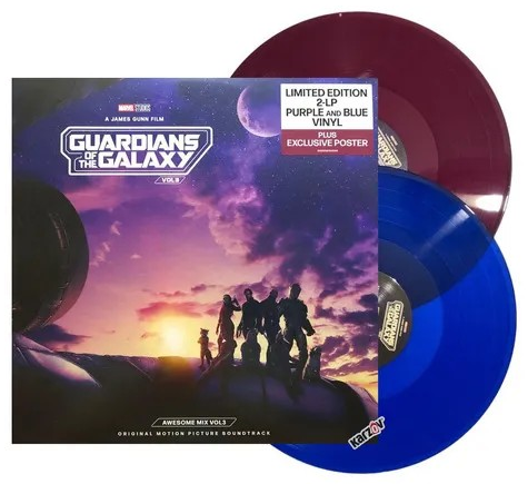 Various Artists | Guardians Of The Galaxy Vol. 3: Awesome Mix Vol. 3 (Limited Edition, Translucent Grape & Cobalt Blue Colored Vinyl, Bonus Poster) (2 Lp's) - Vinyl