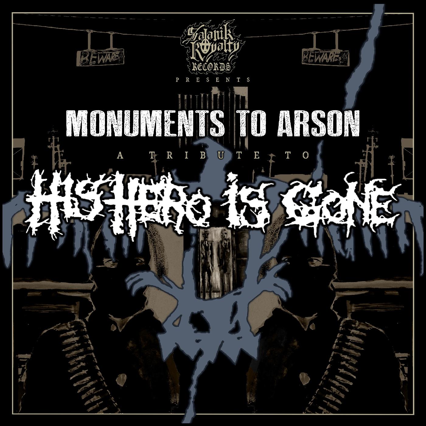 Various Artists | Monuments To Arson: A Tribute To His Hero Is Gone (BLACK & WHITE MARBLE VINYL) - Vinyl