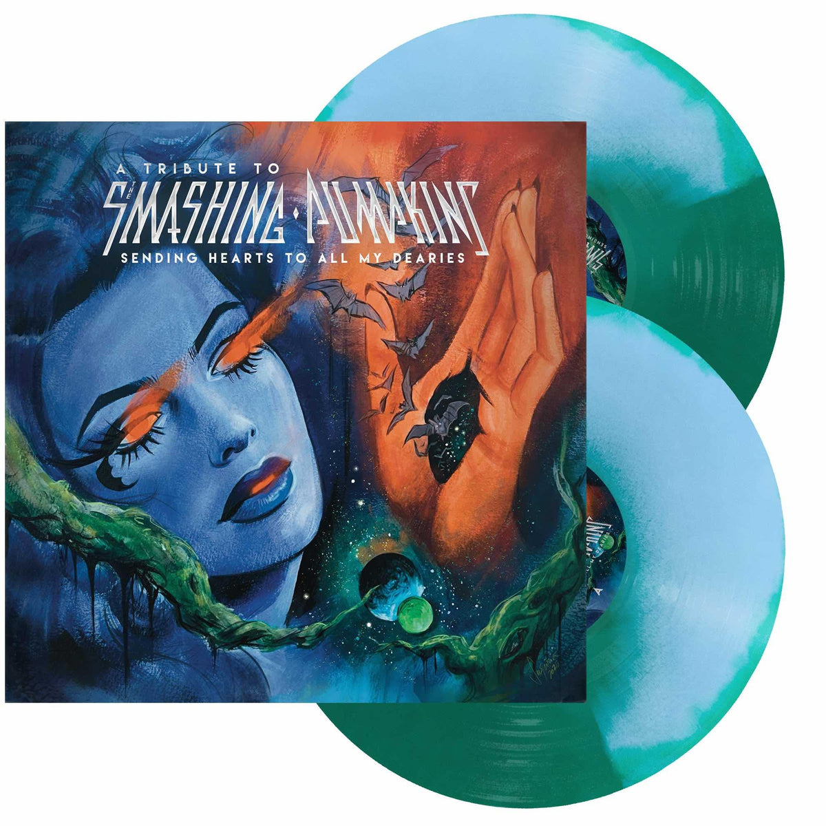 Various Artists | Sending Hearts To All My Dearies (Smashing Pumpkins Tribute) [Baby Blue + Green] [2LP] - Vinyl