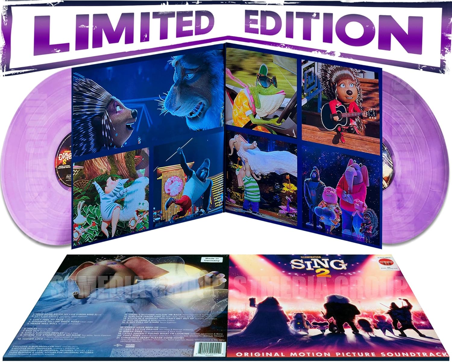 Various Artists | Sing 2: Original Motion Picture Soundtrack (Limited Edition, Purple Marbled Colored Vinyl) (2 Lp's) - Vinyl