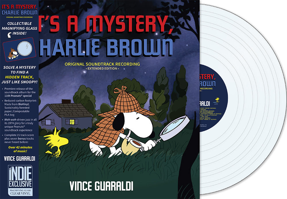 Vince Guaraldi | It's A Mystery, Charlie Brown (Indie Exclusive) [Magnifying Glass Clear Vinyl] - Vinyl