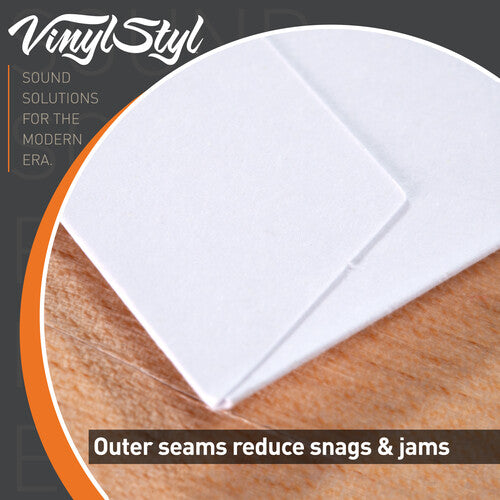Vinyl Styl | Vinyl Styl® 12 Inch Archival Inner Record Sleeves - HDPE-Lined - 50 Count (White) - Inner Record Sleeves