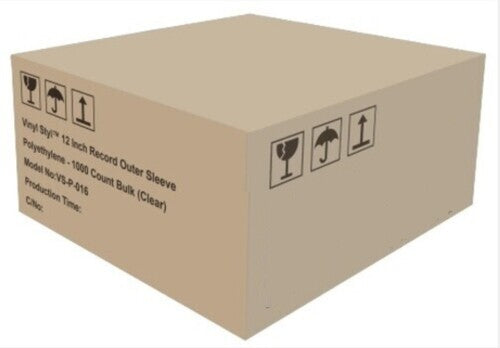 Vinyl Styl | Vinyl Styl® 12 Inch Record Outer Sleeve Polyethylene - 1000 Count Bulk (Clear) (Large Item, Ships in Own Container) - Sleeves