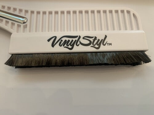 Vinyl Styl | Vinyl Styl® Premium Conductive Anti-Static Record Cleaning Brush (White) - Cleaning Brush
