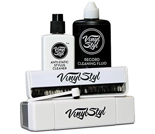 Vinyl Styl | Vinyl Styl® Ultimate Vinyl Record Care Kit - Record & Stylus Brushes And Fluid - Cleaning Kit