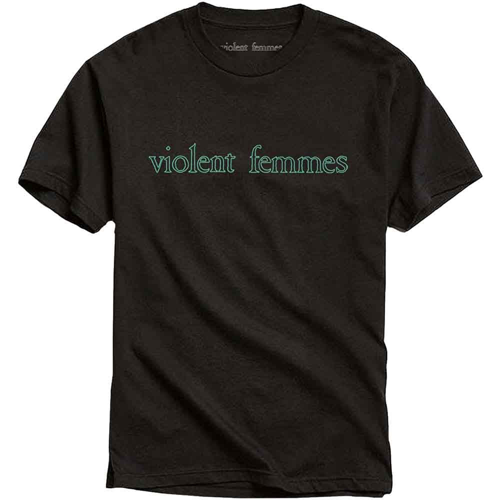 Violent Femmes | Green Vintage Logo - T-Shirt Black