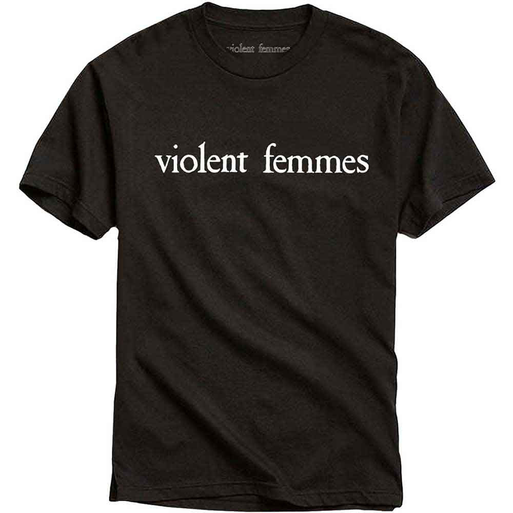 Violent Femmes | White Vintage Logo - T-Shirt Black