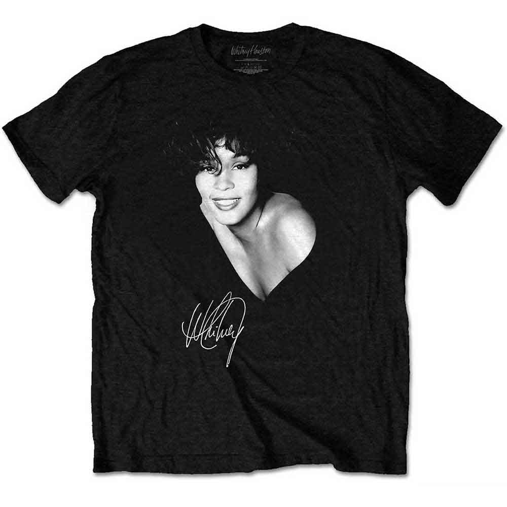 Whitney Houston | B&W Photo - T-Shirt Black