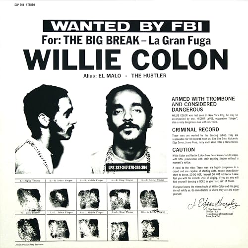 Willie Colón | La Gran Fuga [LP] - Vinyl