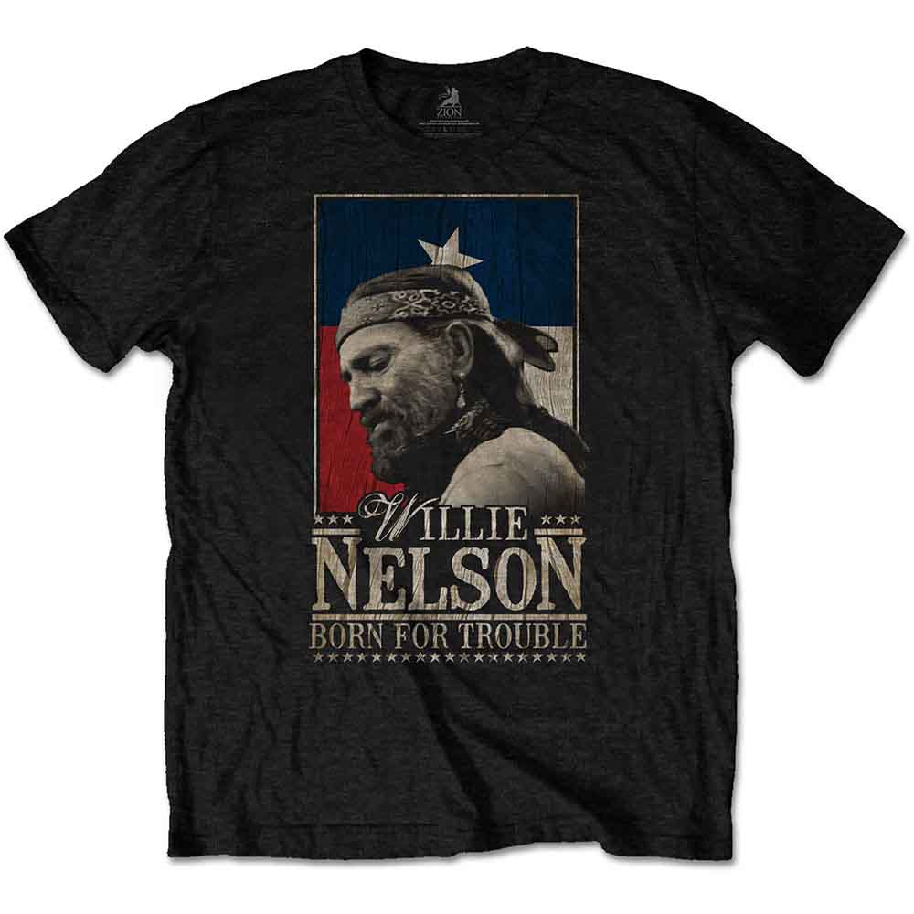 Willie Nelson | Born For Trouble - T-Shirt Black