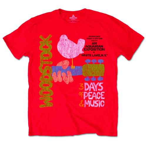 Woodstock | Classic Vintage Poster - T-Shirt Red