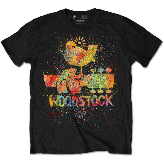 Woodstock | Splatter - T-Shirt Black