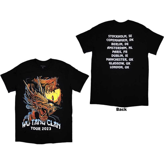 Wu-tang Clan | Tour '23 Dragon Back Print - Black