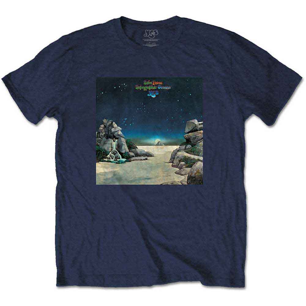 Yes | Topographic Oceans - T-Shirt Blue