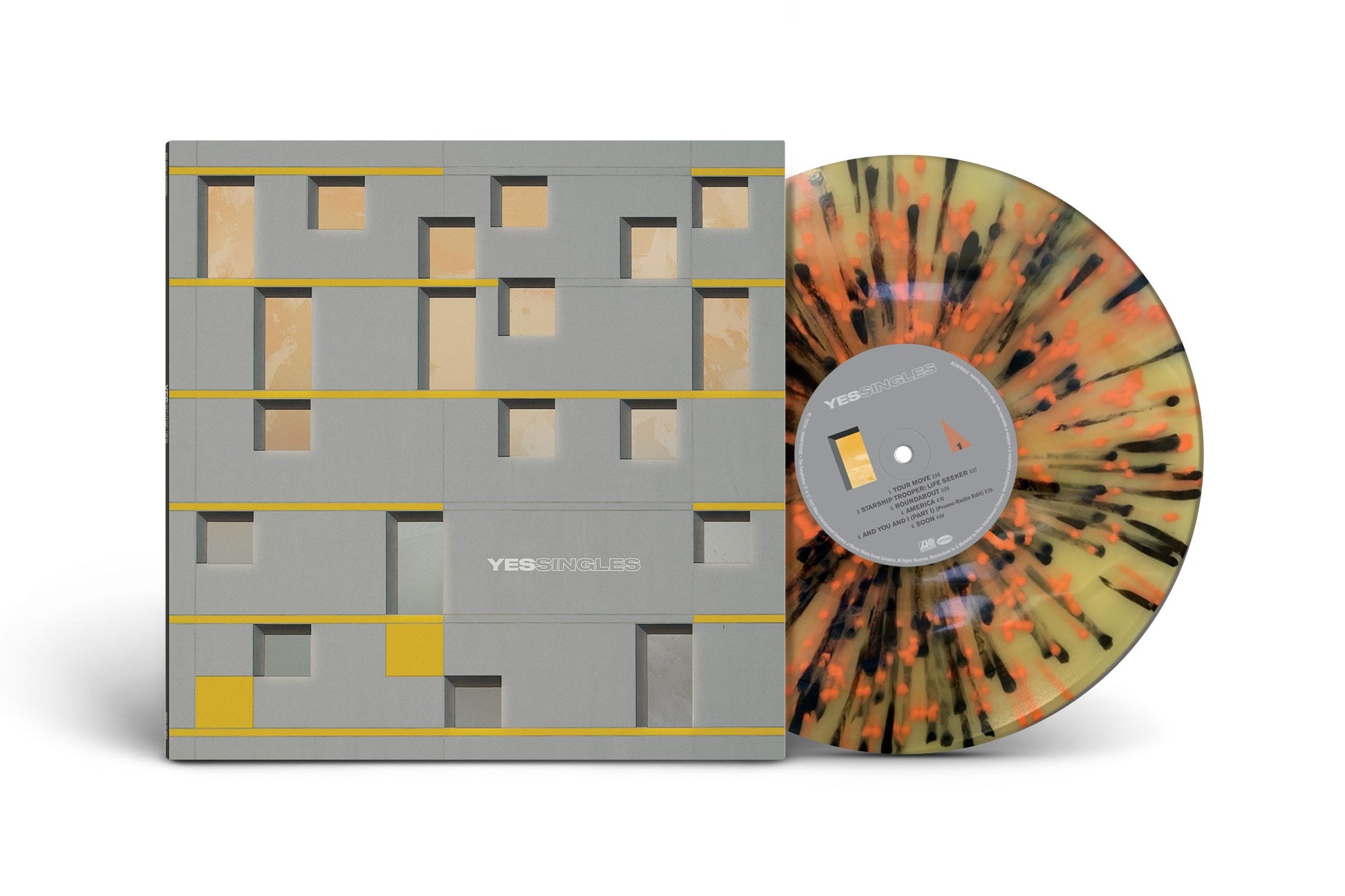Yes | Yessingles (ROCKTOBER) (Yellow/Orange/Black Splatter Vinyl) - Vinyl