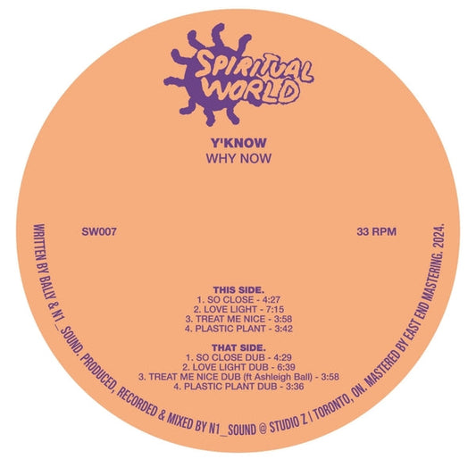 Y'Know | Why Now [12"] - Vinyl