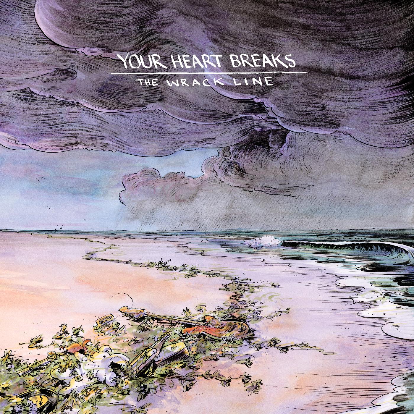 Your Heart Breaks | The Wrack Line (PURPLE & TEAL VINYL) - Vinyl