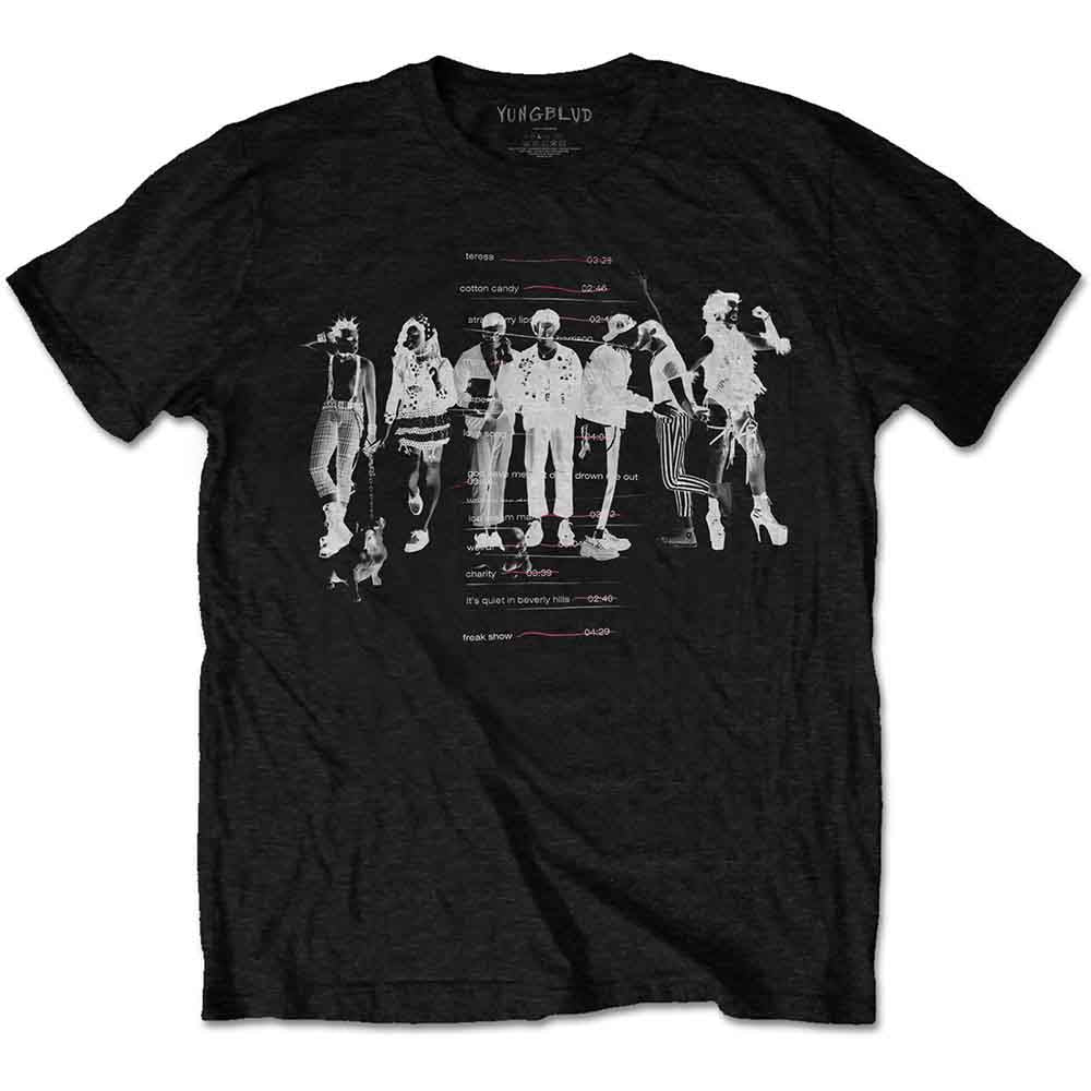 YUNGBLUD | Weird Track list - T-Shirt Black