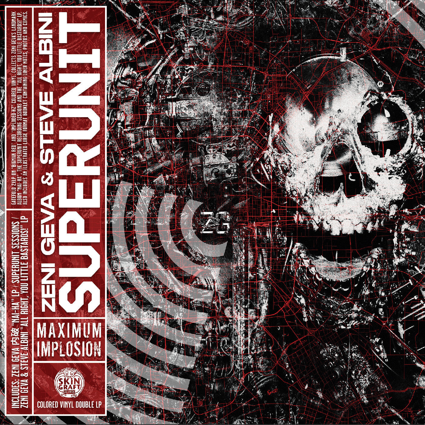 ZENI GEVA & STEVE ALBINI | Superunit: Maximum Implosion (Red & Random Vinyl) - Vinyl